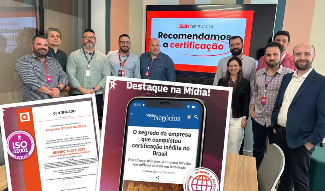 Destaques na mídia e premiação pelo case ISO 42001
